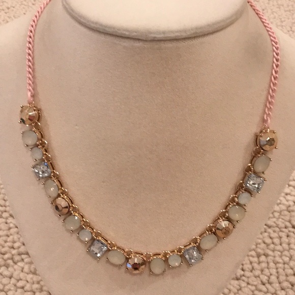 J.Crew ladies multi gem crystal necklace